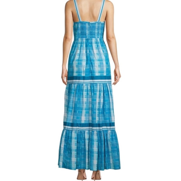 Hope for Flowers Blue Tiered Maxi Dress EUC Large
